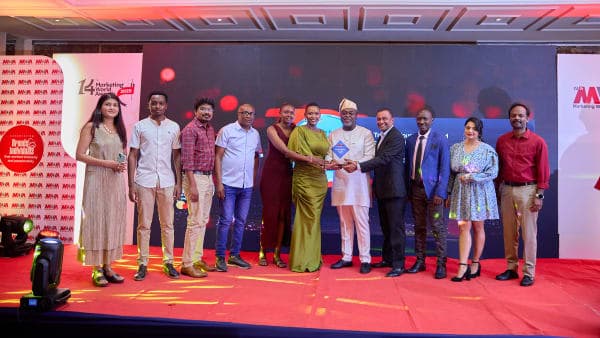 Award presentation on stage at MWA 2025